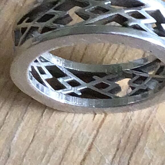 Ring, Sterling Silver Ring, Band, Unisex, Womens, Mens, Handmade, size 9.75 - Picture 9 of 11